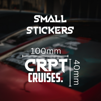 Corrupt Cruises Small Stickers