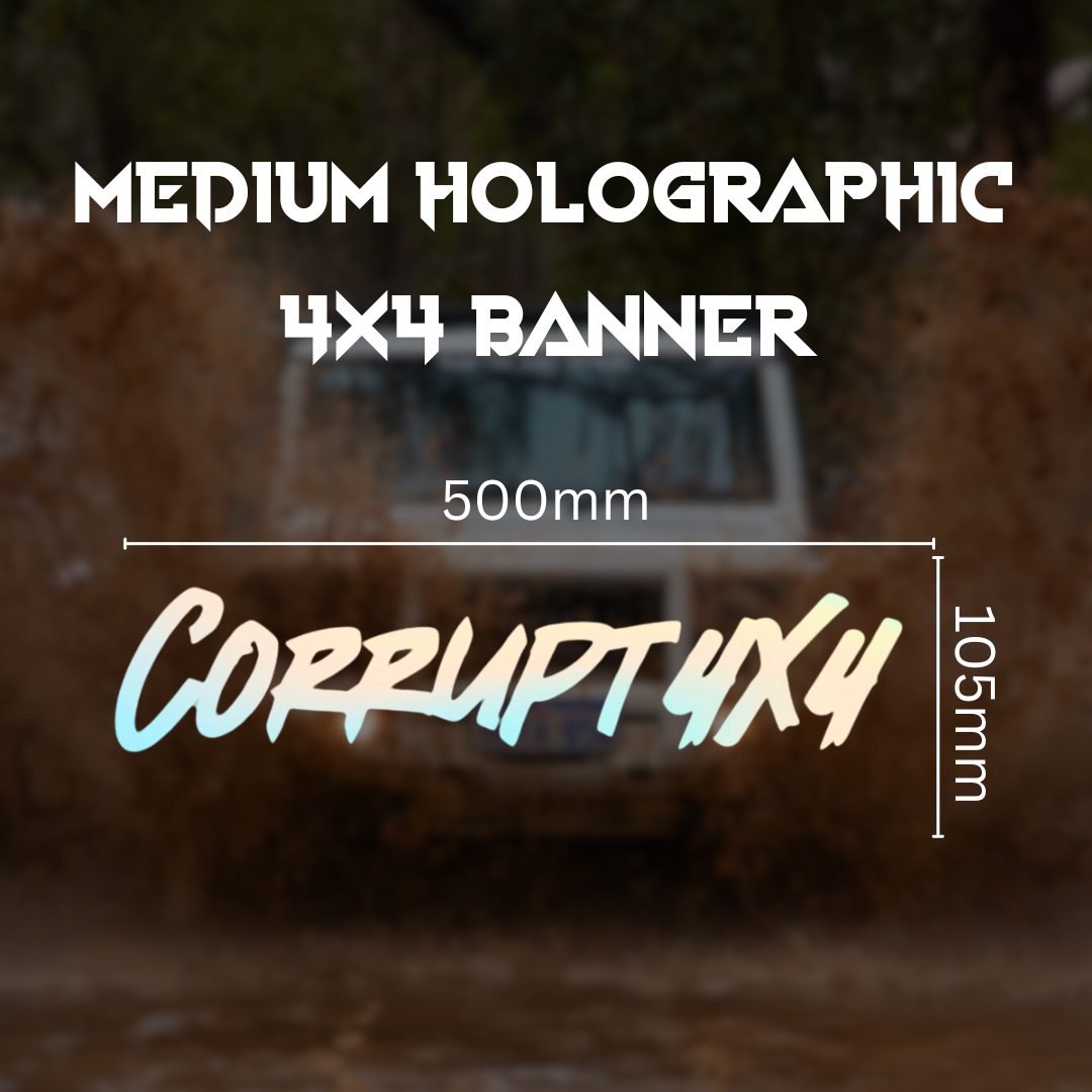 Medium Holographic 4x4 Banner