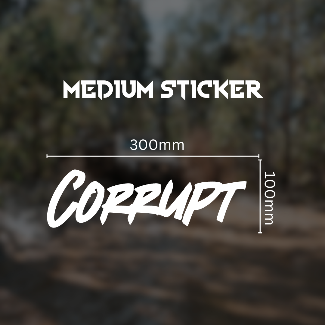 Corrupt Medium Sticker