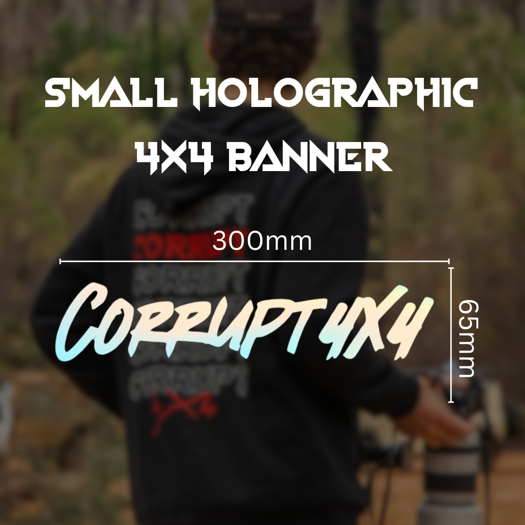 Small Holographic 4x4 Banner