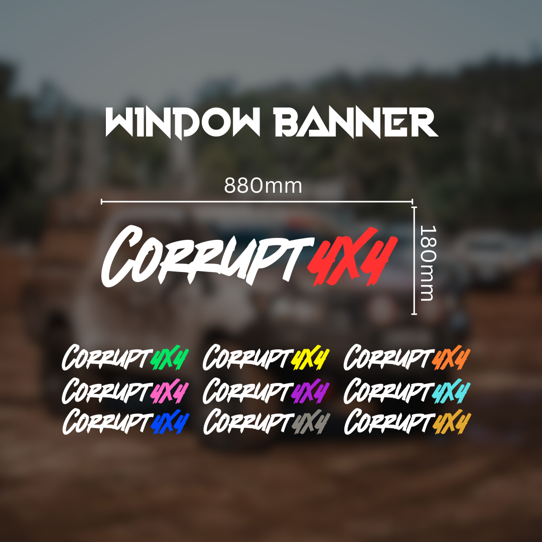 Large Corrupt 4x4 Banner