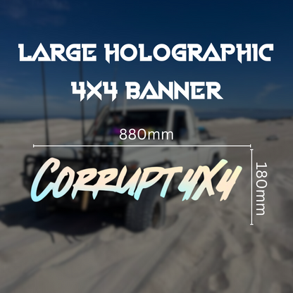 Large Holographic 4x4 Banner