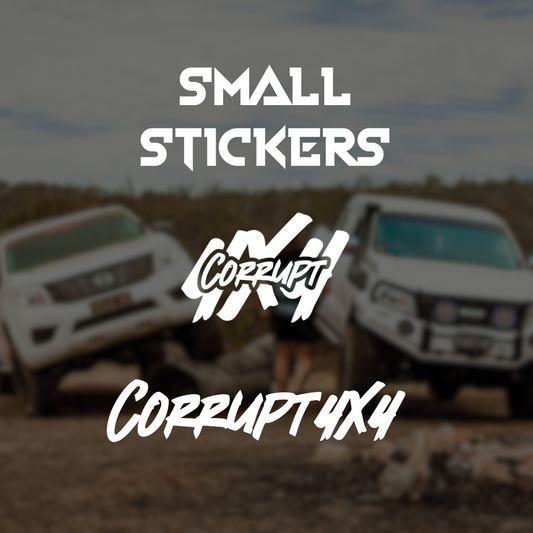 Corrupt 4x4 Small Stickers